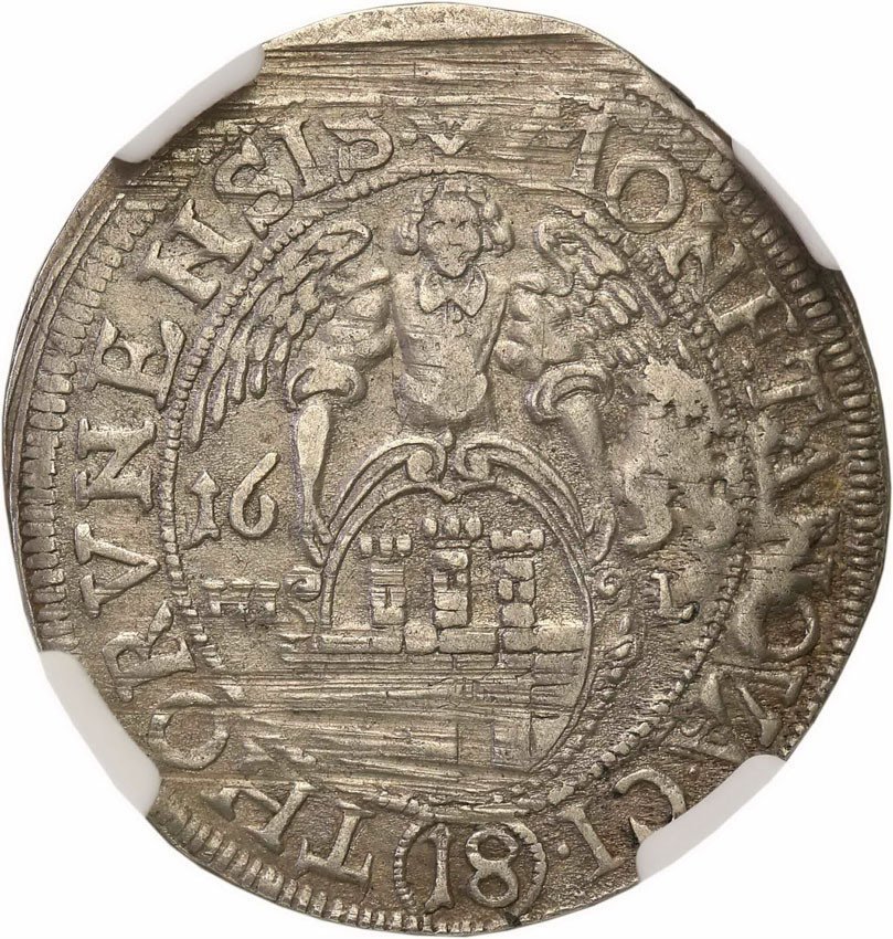Jan II Kazimierz. Ort (18 groszy) 1653, Toruń NGC VF30